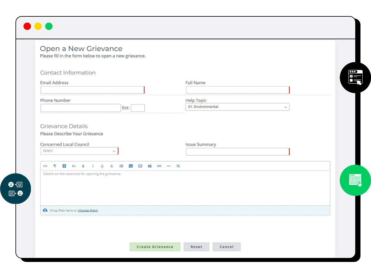 Submit Grievance Easily Online - Anonymous & Accessible Platform