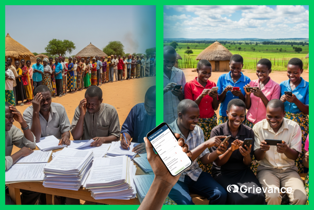 From Paper Queues to Digital Solutions How Grievance Management Software Speeds Up Complaint Handling Grievance Management Software transforming manual complaint processes into efficient mobile reporting with Grievance App