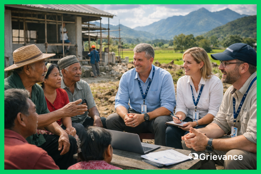 World Bank Grievance Redress Mechanism in Action in Asia World Bank Grievance Redress Mechanism illustrated through community dialogue in a World Bank–funded project in Asia