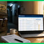Comparison of a rusty traditional complaint box versus Grievance App dashboard on laptop and mobile grievance submission form